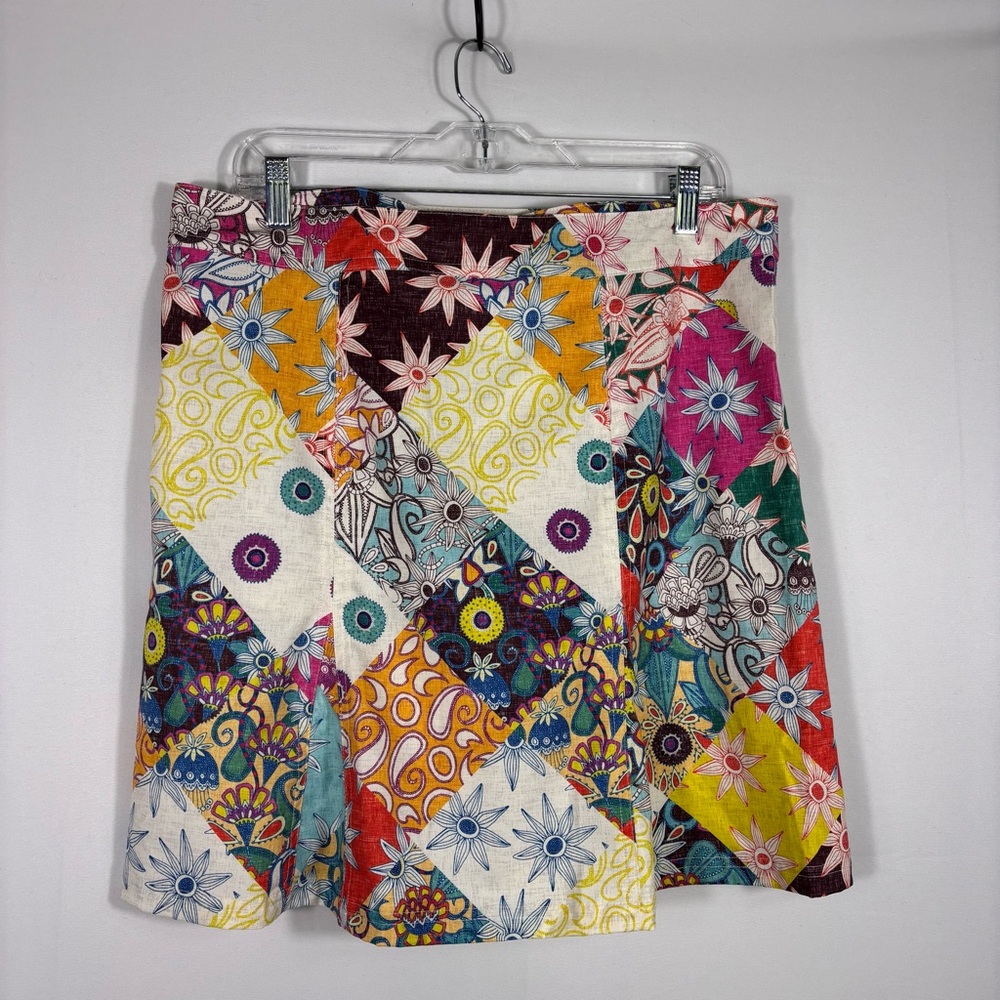 Ripskirt Boho Patchwork Floral Pattern Skirt Size… - image 1